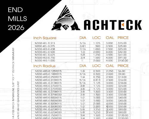 Achteck Endmill Promotion