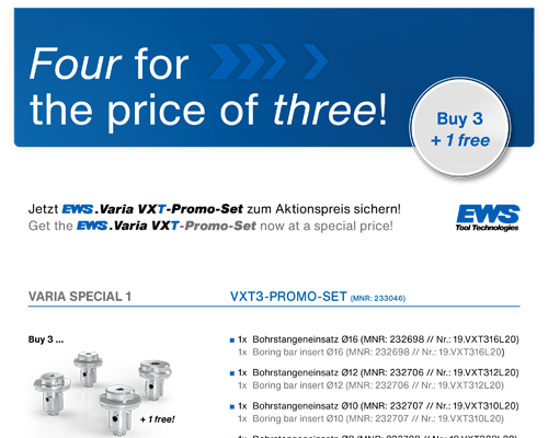EWS VARIA VXT Buy 3 Get 1 FREE